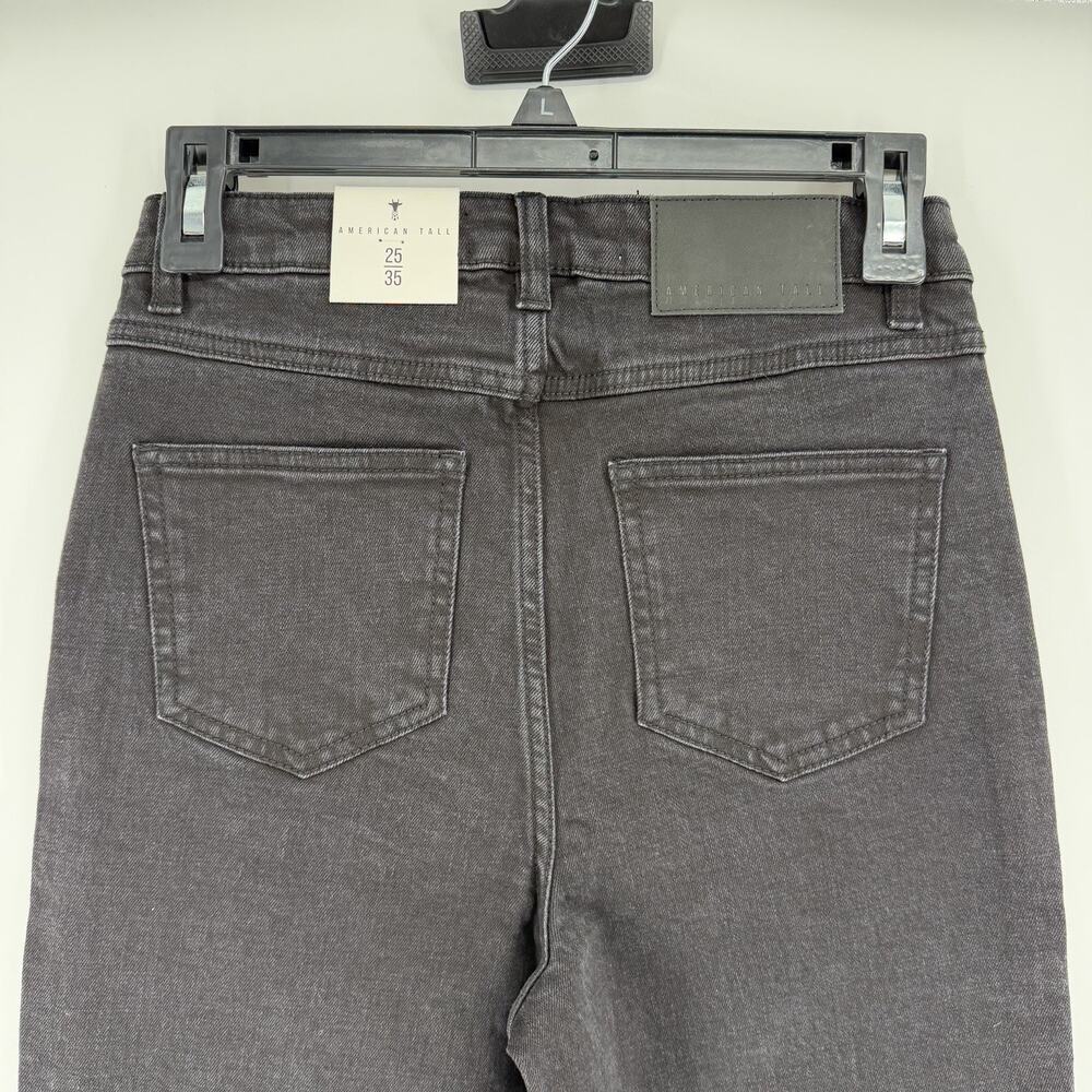 NEW American Tall Jeans Lola Ultra High Rise Stretch Slim Size 25/35 Black - Picture 6 of 8